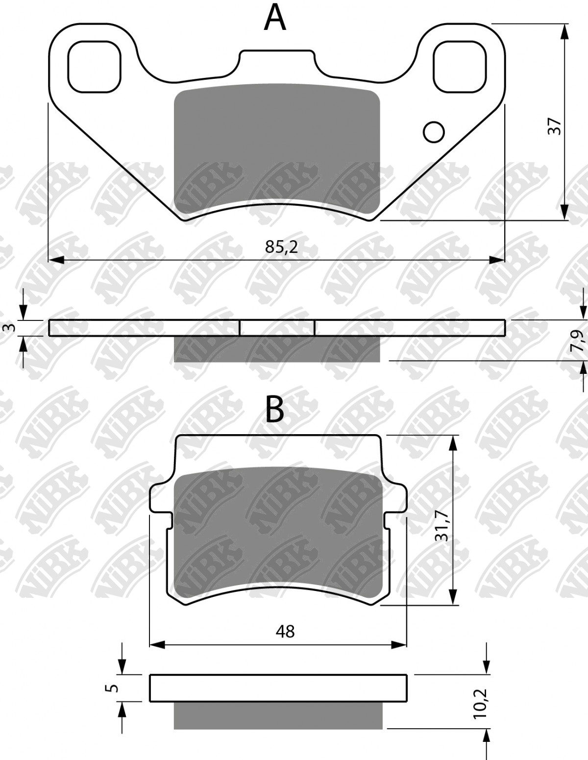 NiBK Brakes Application Cross Reference and Image for NiBK